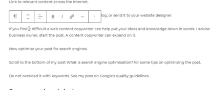 Drag a Block in WordPress