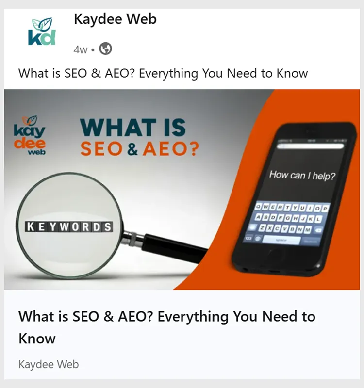 open graph example on social media